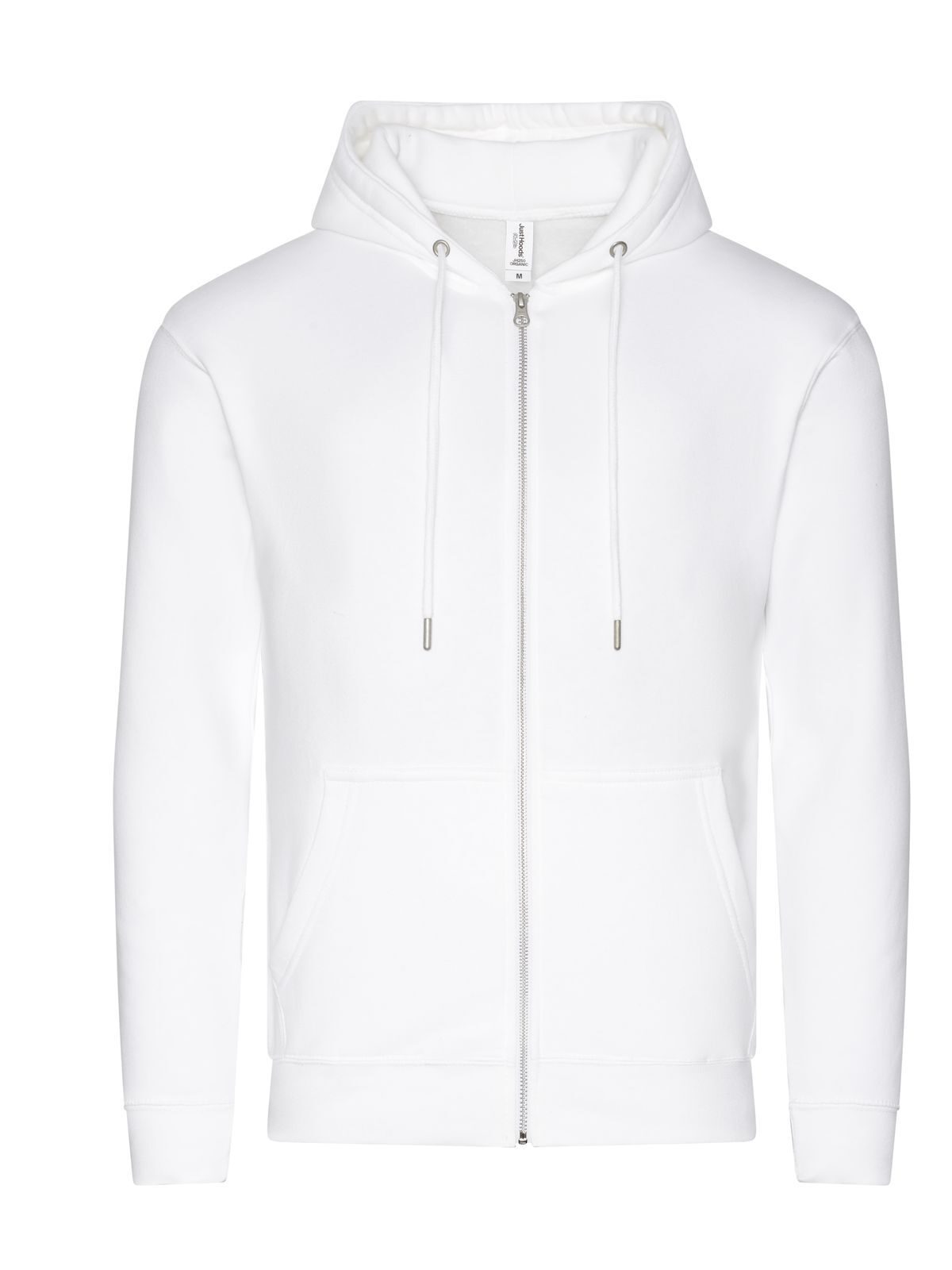 Organic Zoodie Herren Sweatshirt / Hoodie – Just Hoods by AWDis – Farbe arctic white – individuell veredelbar