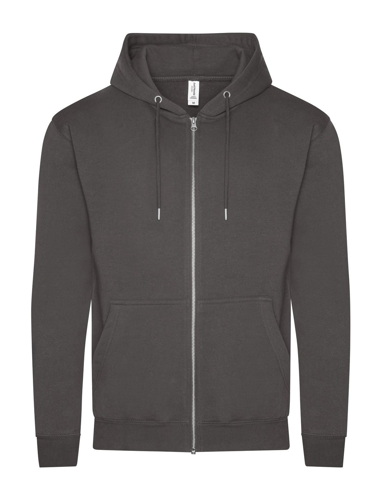 Organic Zoodie Herren Sweatshirt / Hoodie – Just Hoods by AWDis – Farbe Anthrazit – individuell veredelbar