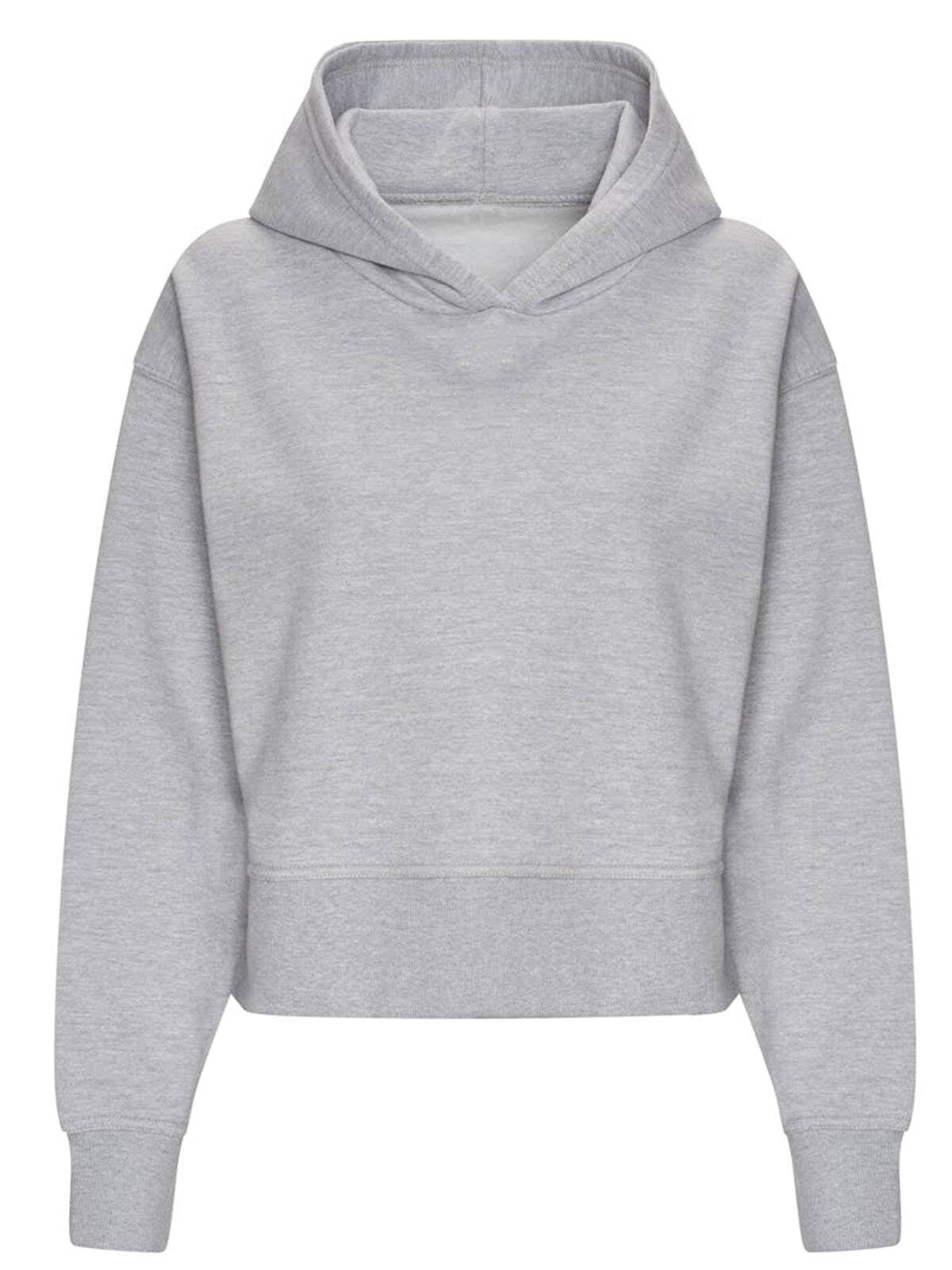 Relaxed Hoodie Damen Sweatshirt / Hoodie – Just Hoods by AWDis – Farbe heather grey – individuell veredelbar
