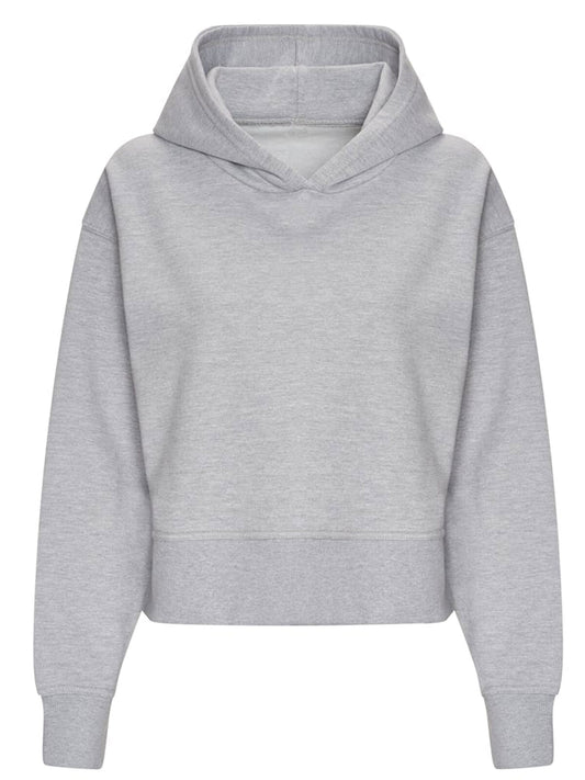Relaxed Hoodie Damen Sweatshirt / Hoodie – Just Hoods by AWDis – Farbe heather grey – individuell veredelbar