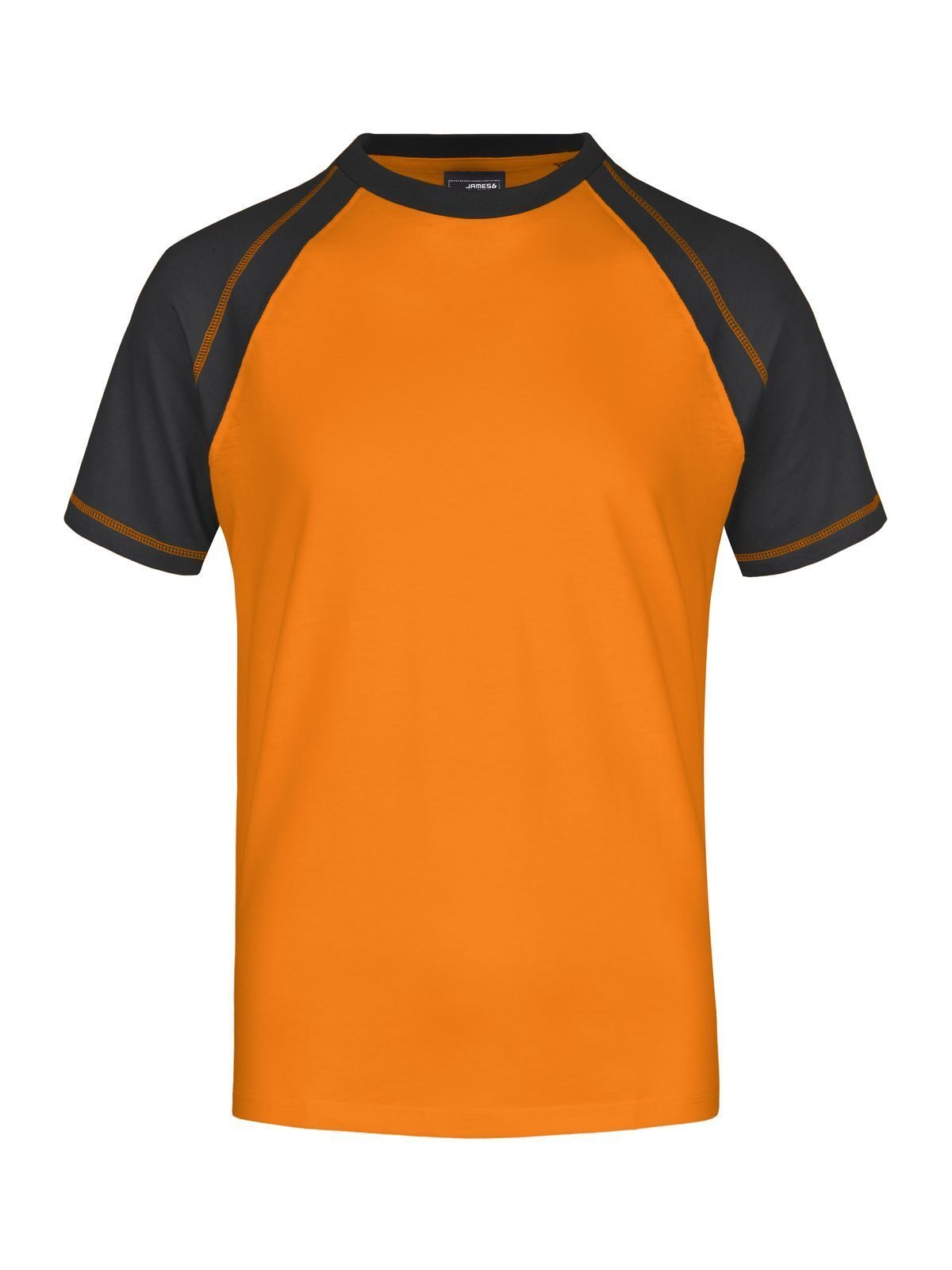 Raglan-T Herren T-Shirt – Daiber – Farbe orange/black – individuell veredelbar