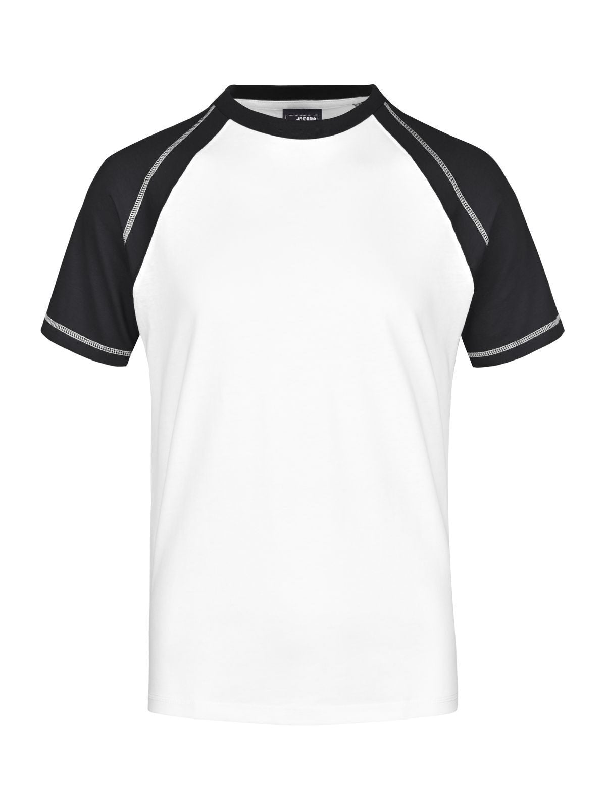 Raglan-T Herren T-Shirt – Daiber – Farbe white/black – individuell veredelbar