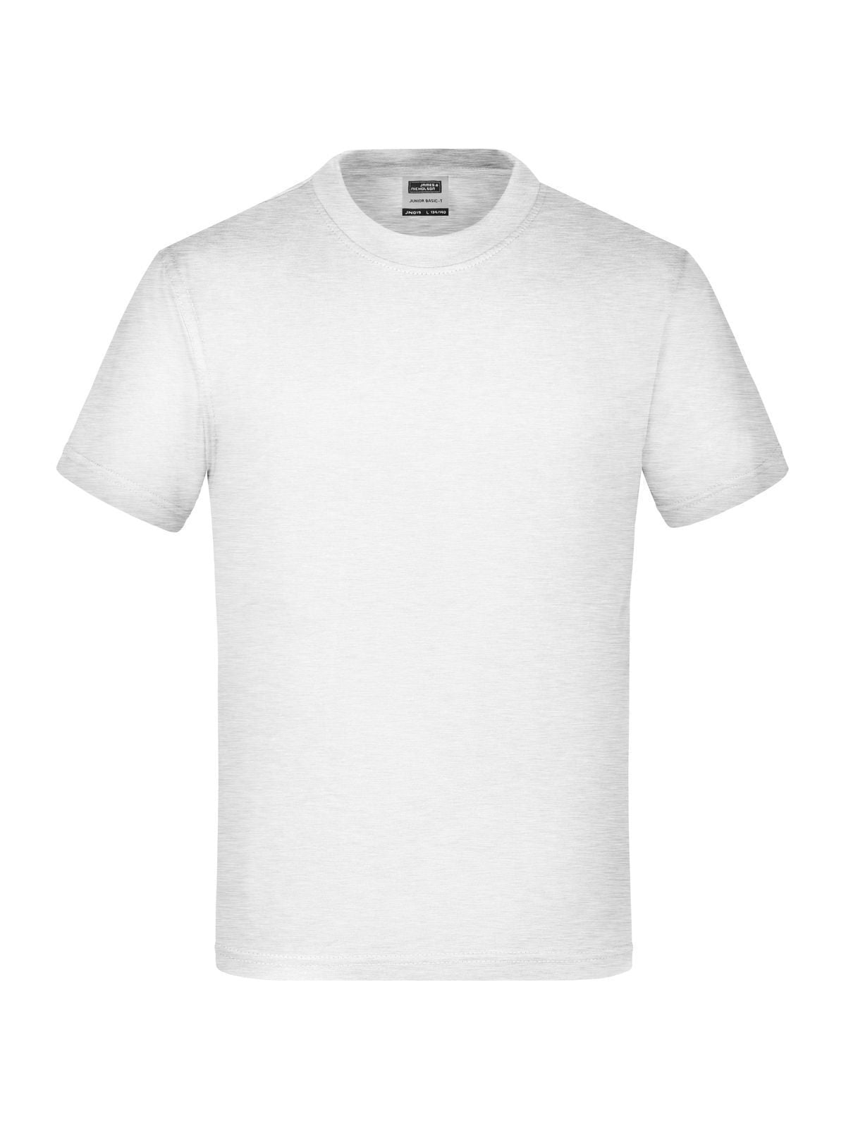 Junior Basic-T Kinder T-Shirt – Daiber – Farbe ash – individuell veredelbar
