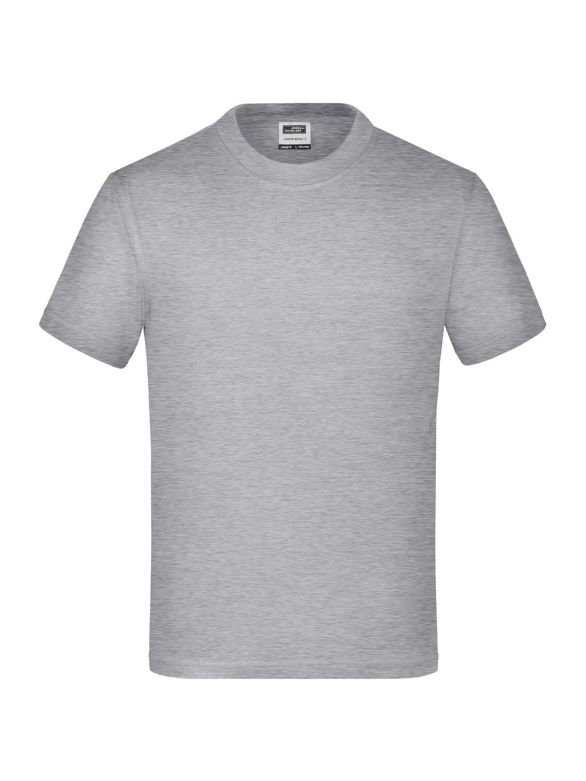 Junior Basic-T Kinder T-Shirt – Daiber – Farbe grey-heather – individuell veredelbar