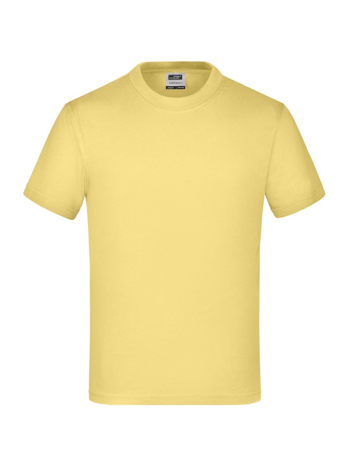 Junior Basic-T Kinder T-Shirt – Daiber – Farbe light-yellow – individuell veredelbar