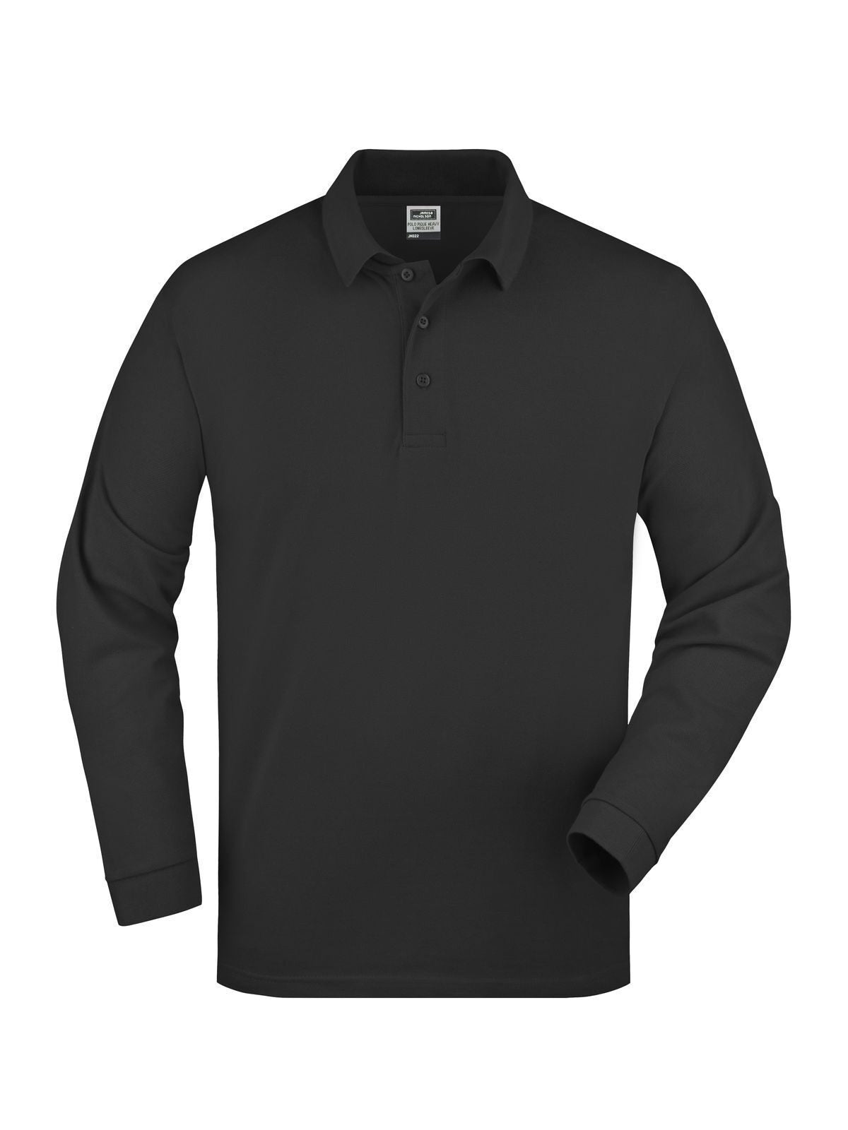 Polo Piqué Long-Sleeved Poloshirt – Daiber – Farbe Schwarz – individuell veredelbar