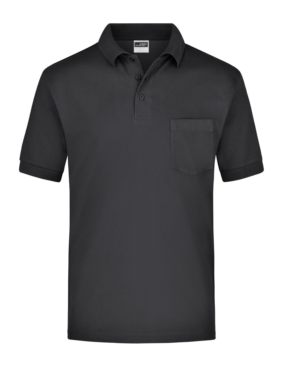 Polo Piqué Pocket Herren Poloshirt – Daiber – Farbe Schwarz – individuell veredelbar