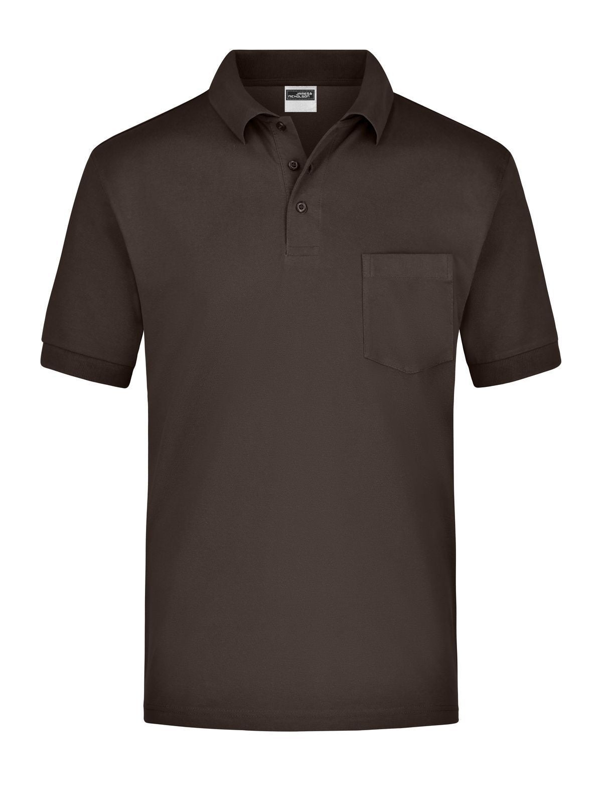 Polo Piqué Pocket Herren Poloshirt – Daiber – Farbe Braun – individuell veredelbar