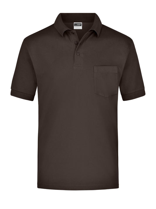 Polo Piqué Pocket Herren Poloshirt – Daiber – Farbe Braun – individuell veredelbar