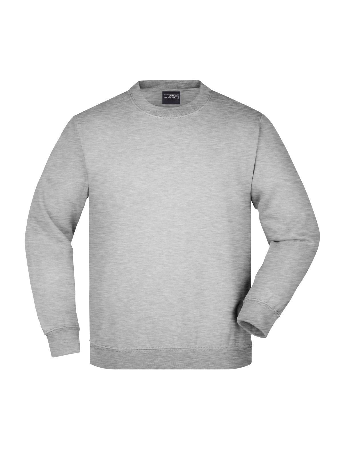 Round Sweat Heavy Junior Kinder Sweatshirt / Hoodie – Daiber – Farbe grey-heather – individuell veredelbar
