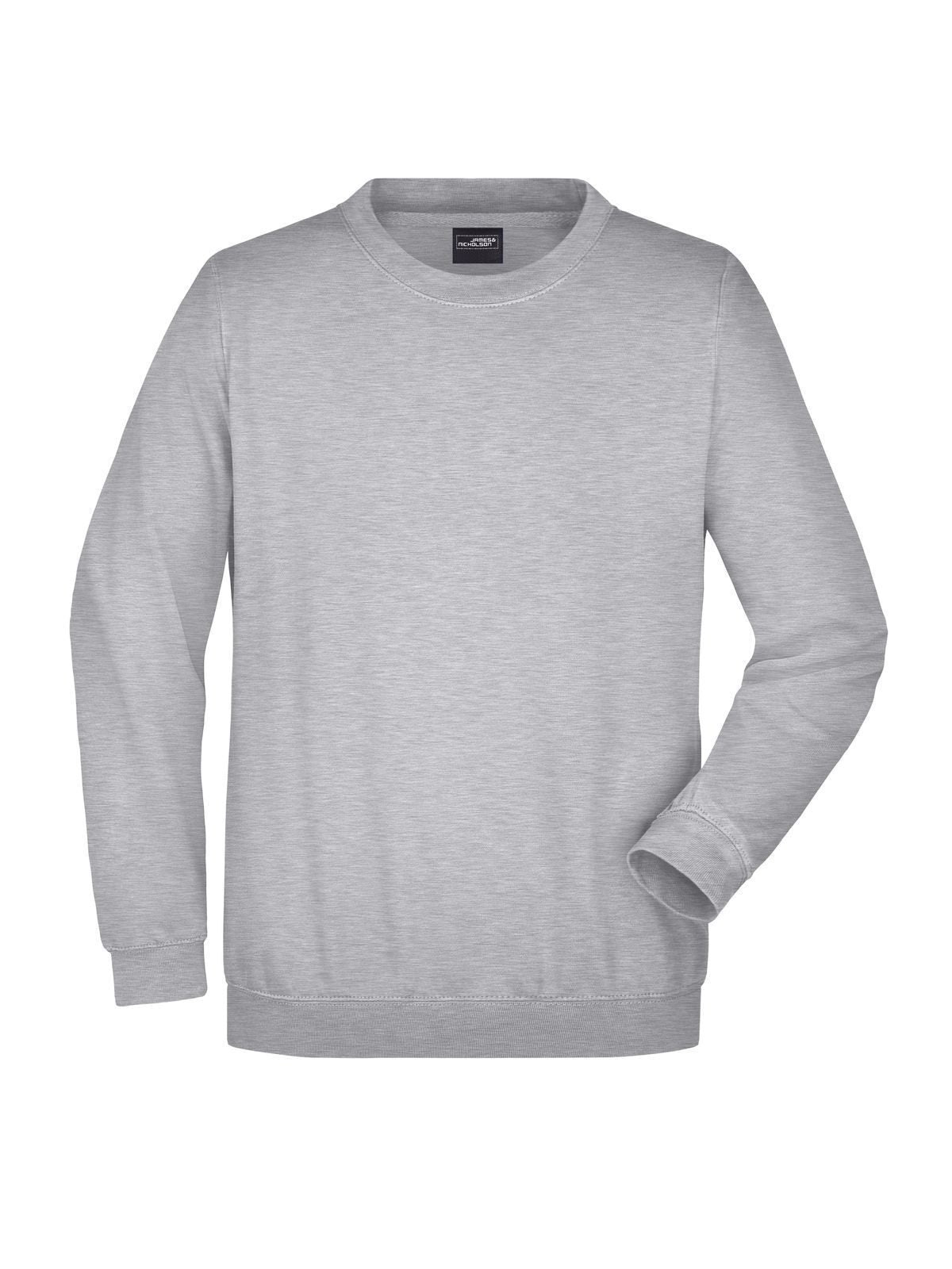Round Sweat Heavy Herren Sweatshirt / Hoodie – Daiber – Farbe grey-heather – individuell veredelbar