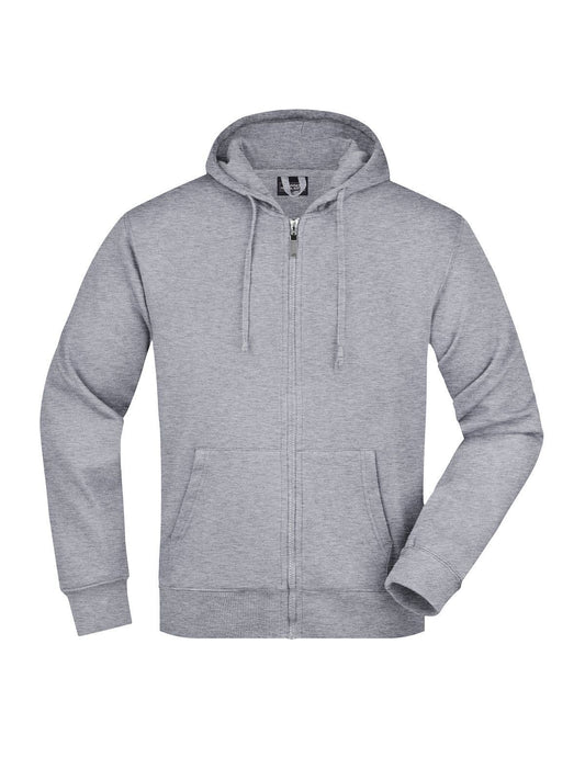 Hooded Jacket Herren Sweatshirt / Hoodie – Daiber – Farbe grey-heather – individuell veredelbar