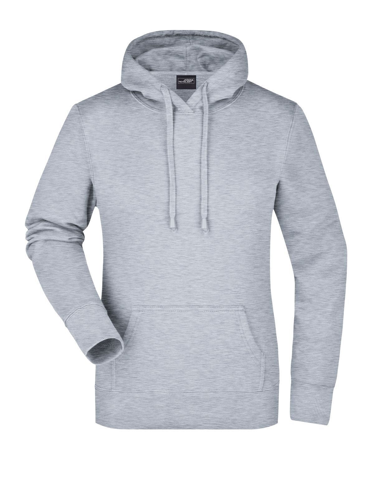 Ladies' Hooded Sweat Damen Sweatshirt / Hoodie – Daiber – Farbe grey-heather – individuell veredelbar