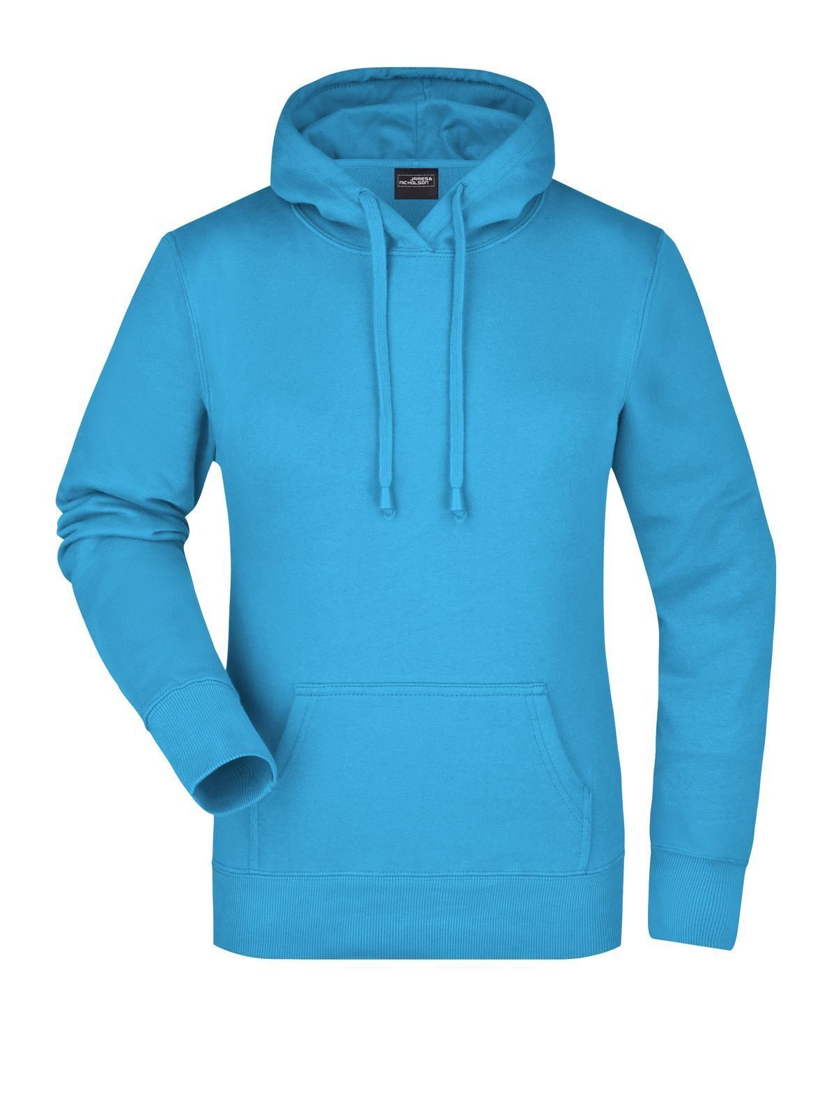 Ladies' Hooded Sweat Damen Sweatshirt / Hoodie – Daiber – Farbe Türkis – individuell veredelbar