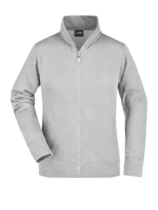 Ladies' Jacket Damen Sweatshirt / Hoodie – Daiber – Farbe grey-heather – individuell veredelbar