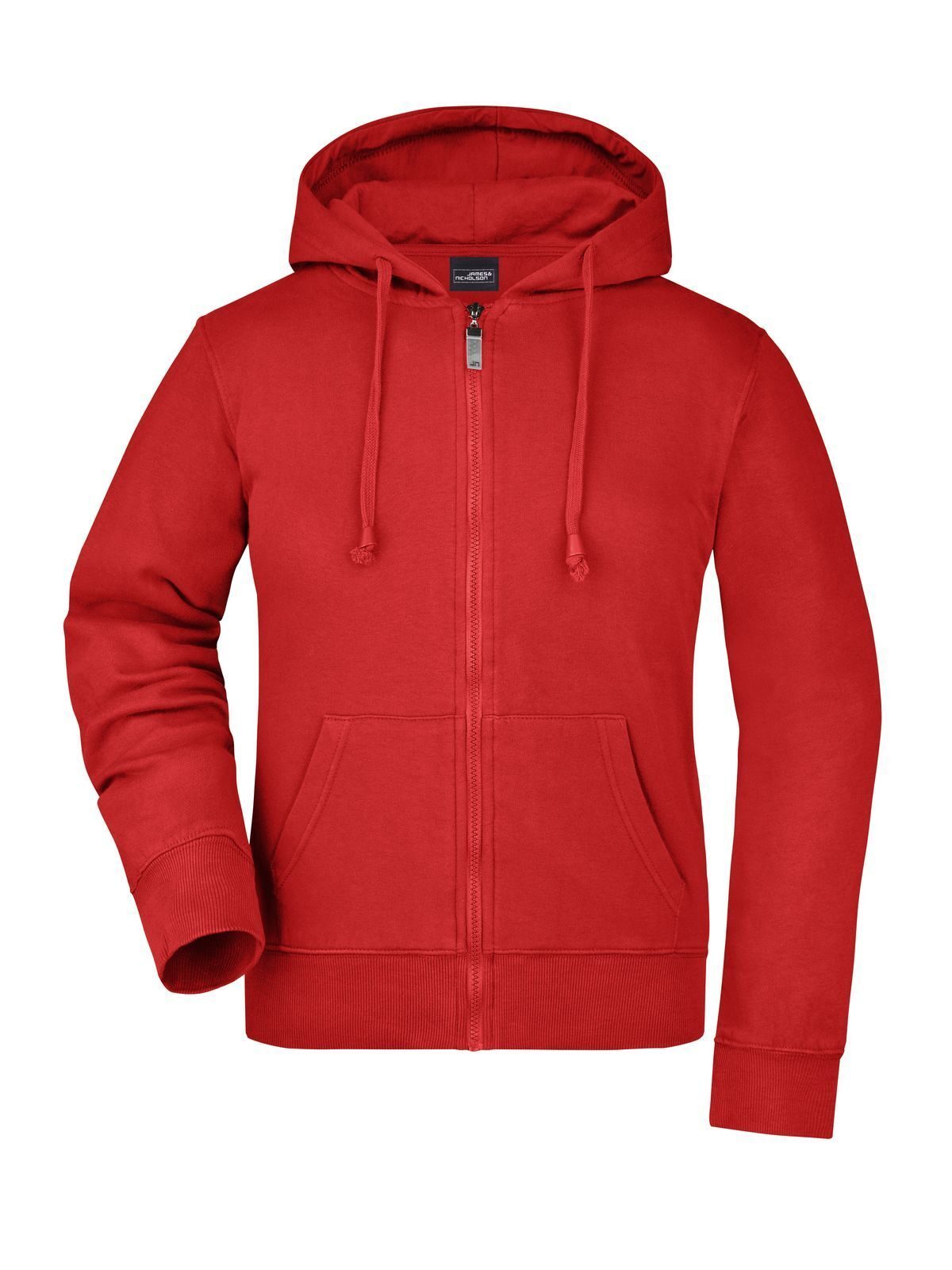 Ladies' Hooded Jacket Damen Sweatshirt / Hoodie – Daiber – Farbe Rot – individuell veredelbar