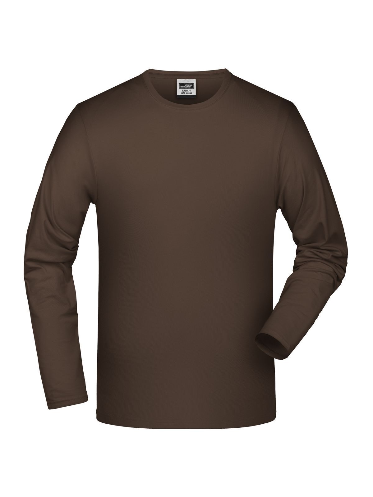 Elastic-T Long-Sleeved T-Shirt – Daiber – Farbe Braun – individuell veredelbar