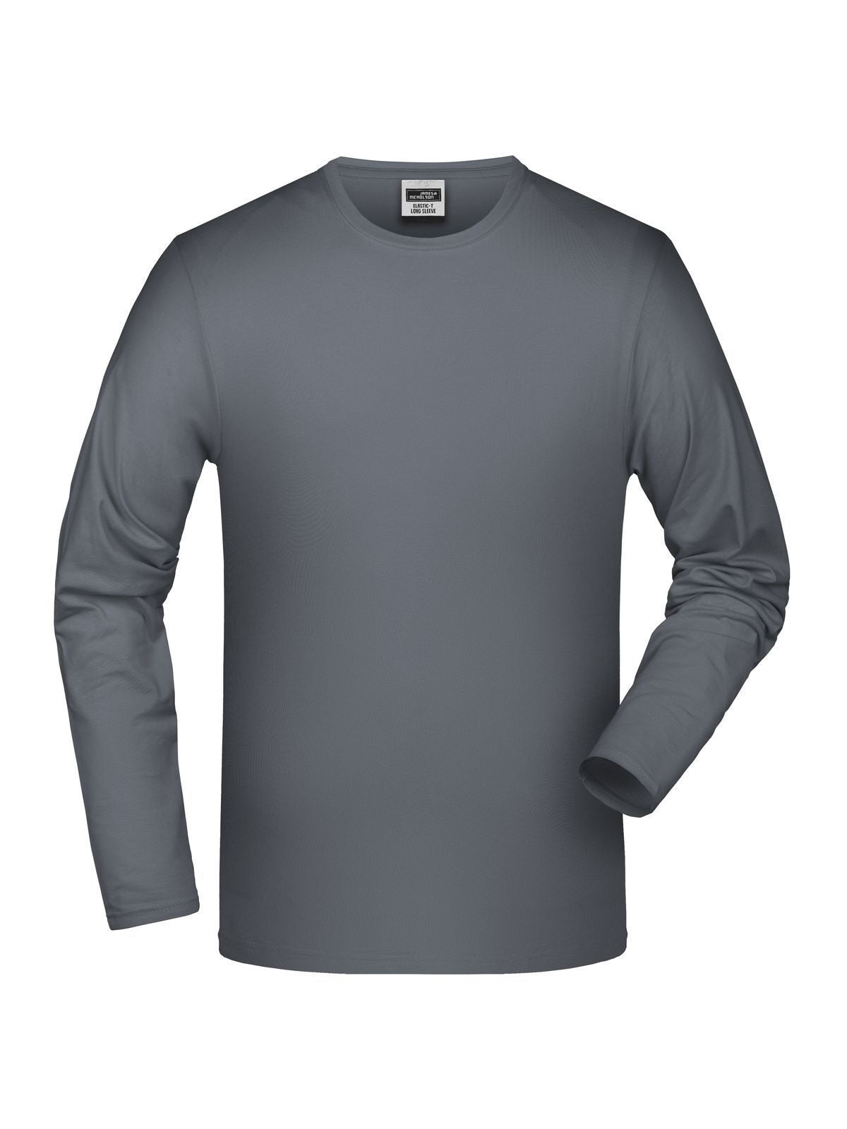 Elastic-T Long-Sleeved T-Shirt – Daiber – Farbe mid-grey – individuell veredelbar