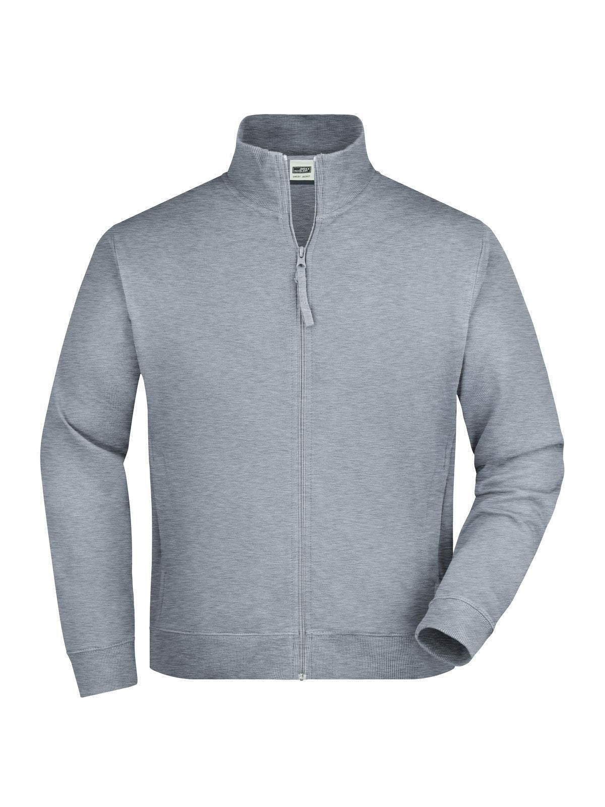 Sweat Jacket Sweatshirt / Hoodie – Daiber – Farbe grey-heather – individuell veredelbar
