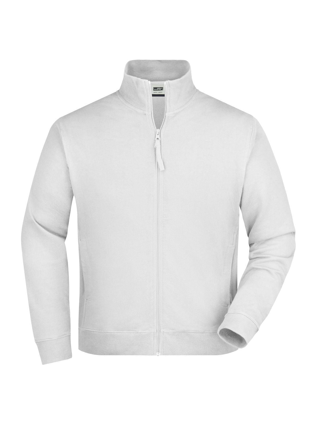 Sweat Jacket Sweatshirt / Hoodie – Daiber – Farbe Weiß – individuell veredelbar