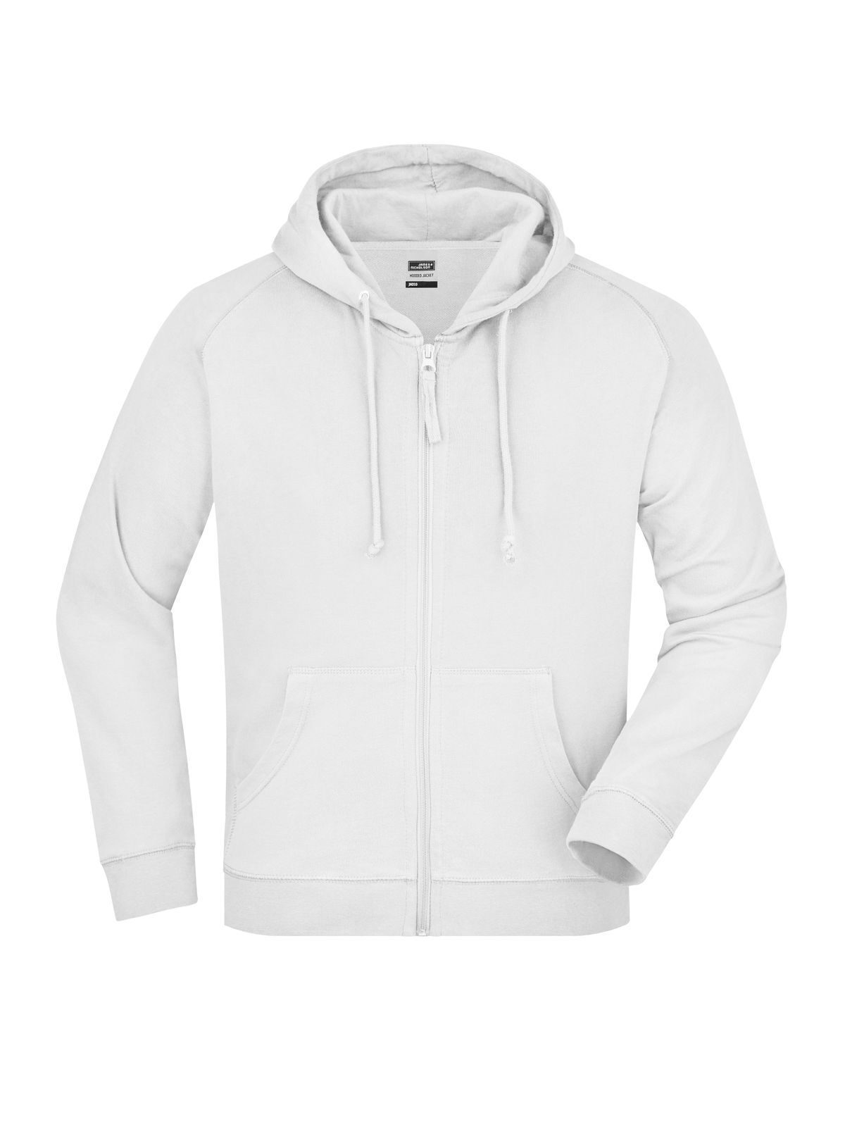 Hooded Jacket Sweatshirt / Hoodie – Daiber – Farbe Weiß – individuell veredelbar