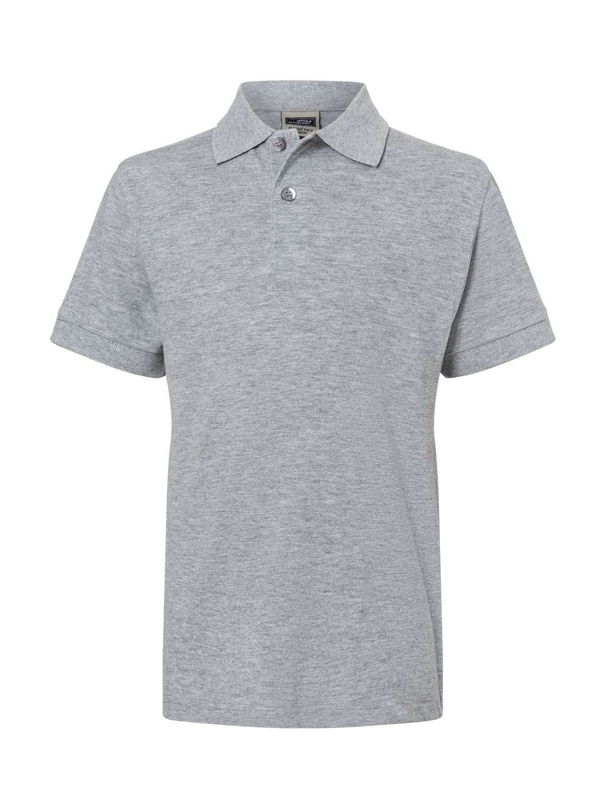 Classic Polo Junior Kinder Poloshirt – Daiber – Farbe grey-heather – individuell veredelbar