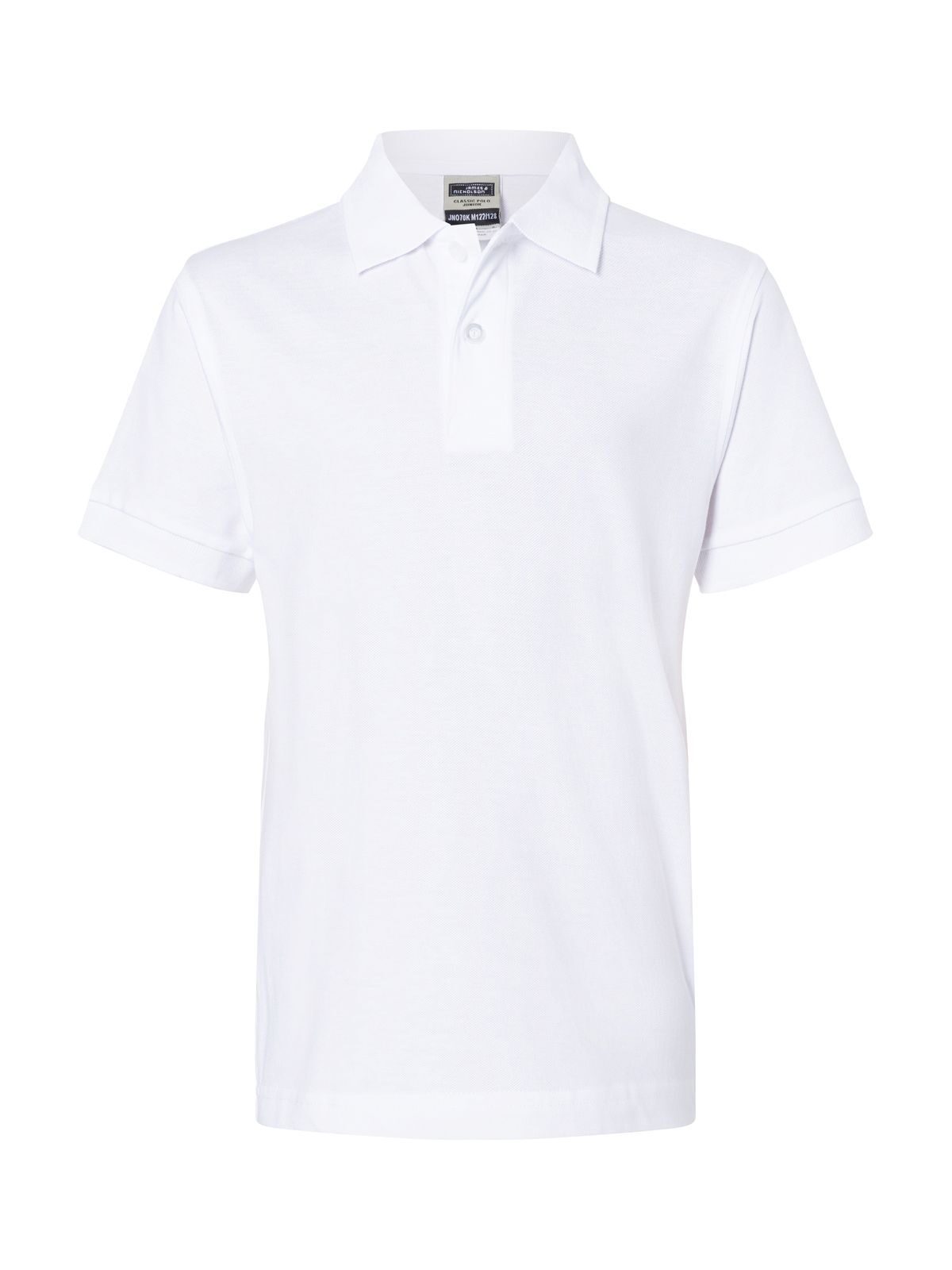 Classic Polo Junior Kinder Poloshirt – Daiber – Farbe Weiß – individuell veredelbar