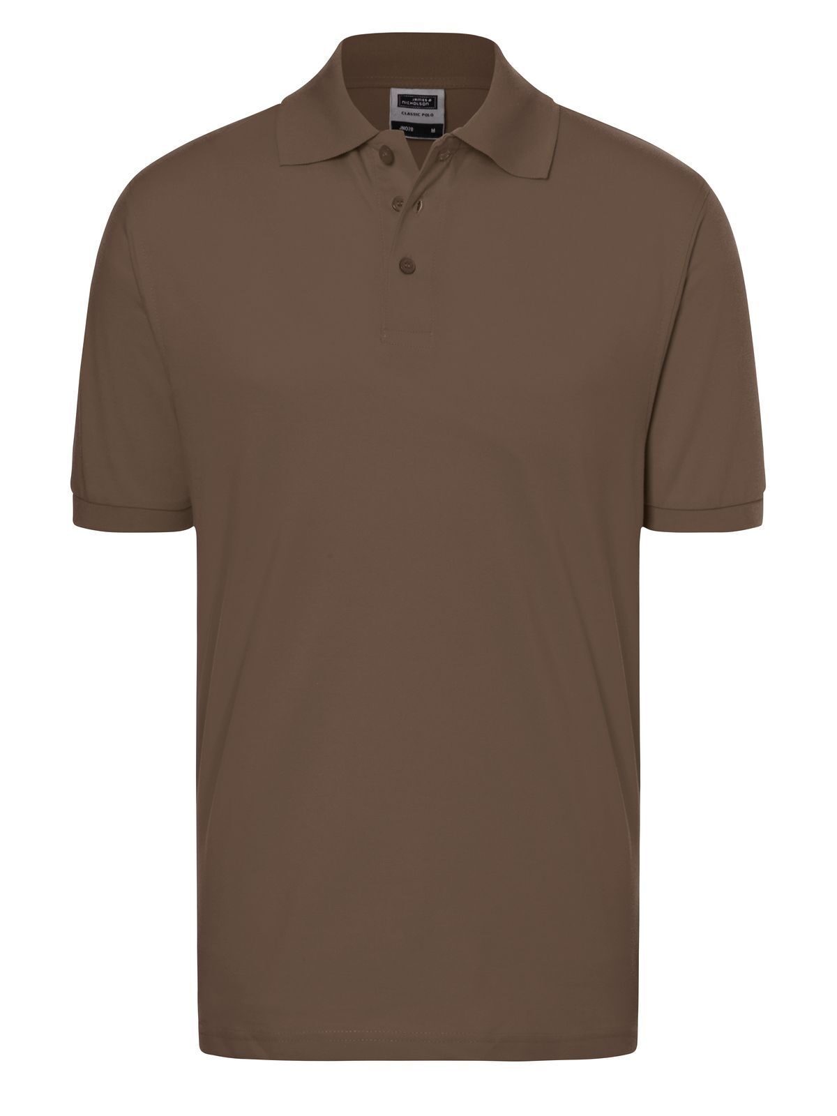 Polo Classic in cotone Poloshirt – Daiber – Farbe Braun – individuell veredelbar