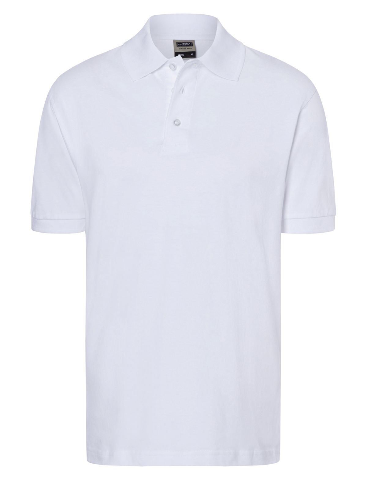 Polo Classic in cotone Poloshirt – Daiber – Farbe Weiß – individuell veredelbar