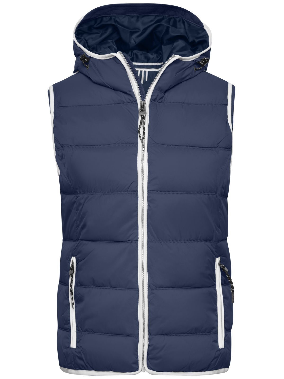Ladies' Maritime Vest Damen Jacke – Daiber – Farbe navy/white – individuell veredelbar