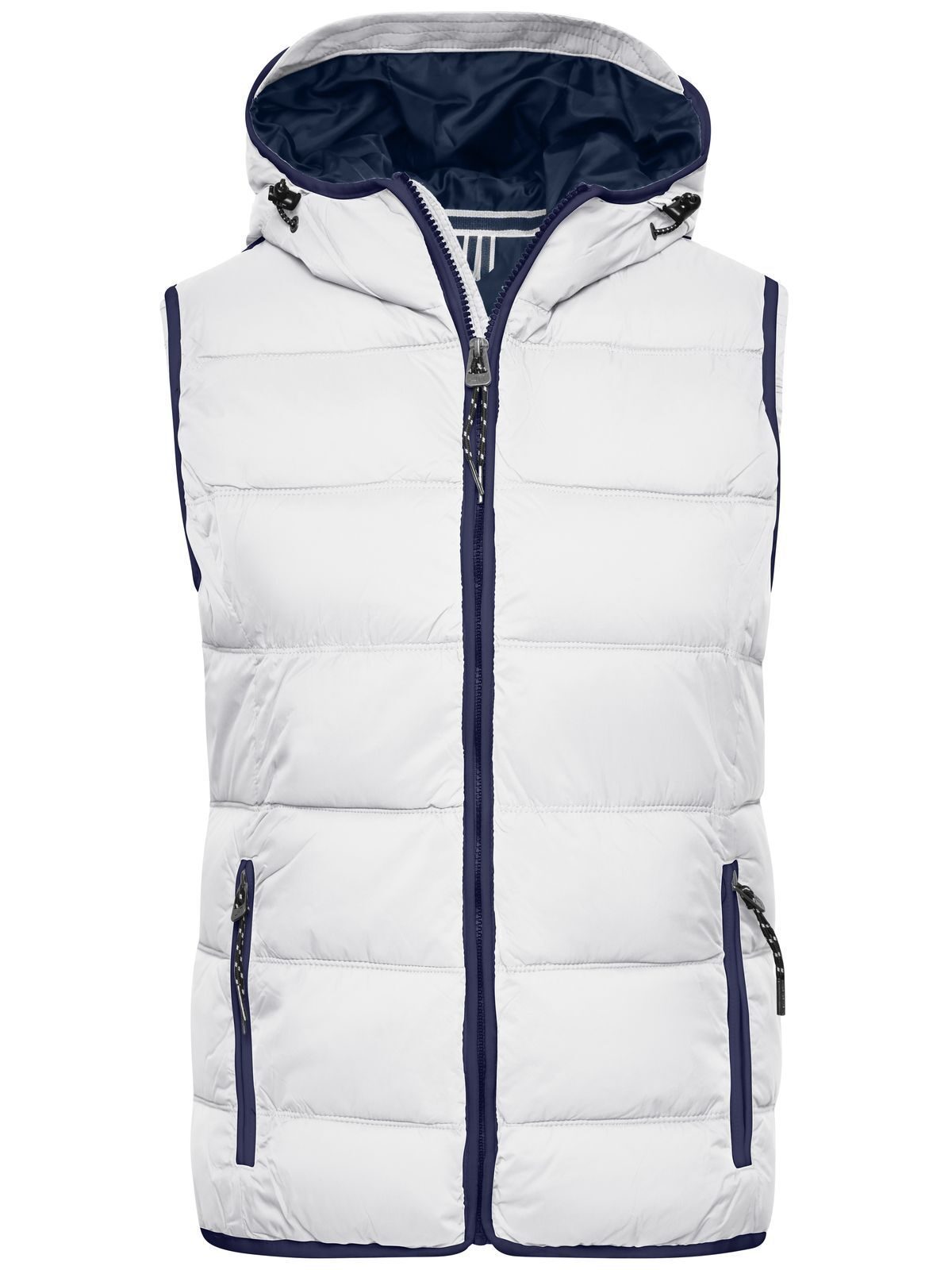 Ladies' Maritime Vest Damen Jacke – Daiber – Farbe white/navy – individuell veredelbar