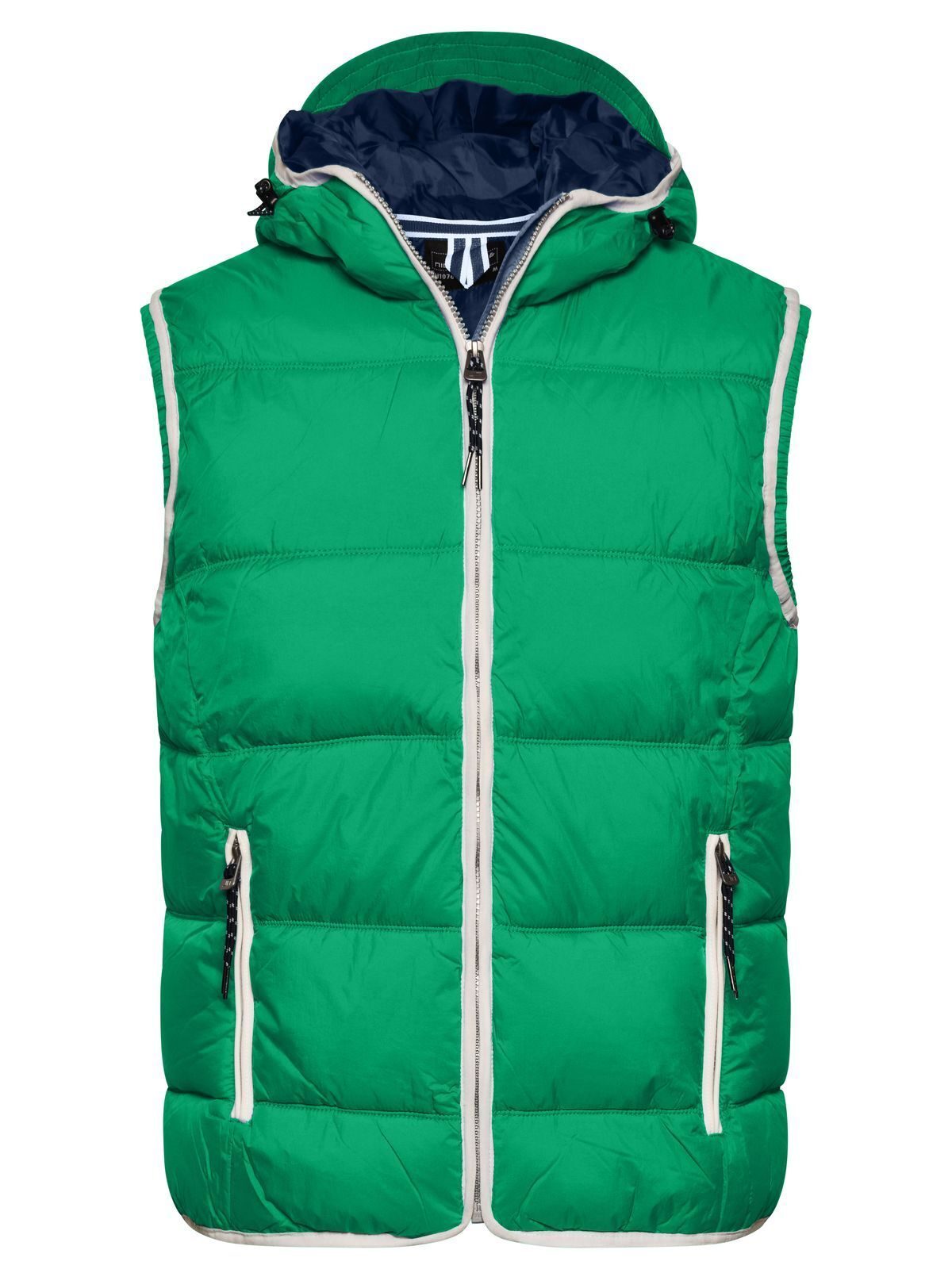 Maritime Vest Herren Jacke – Daiber – Farbe irish-green/white – individuell veredelbar