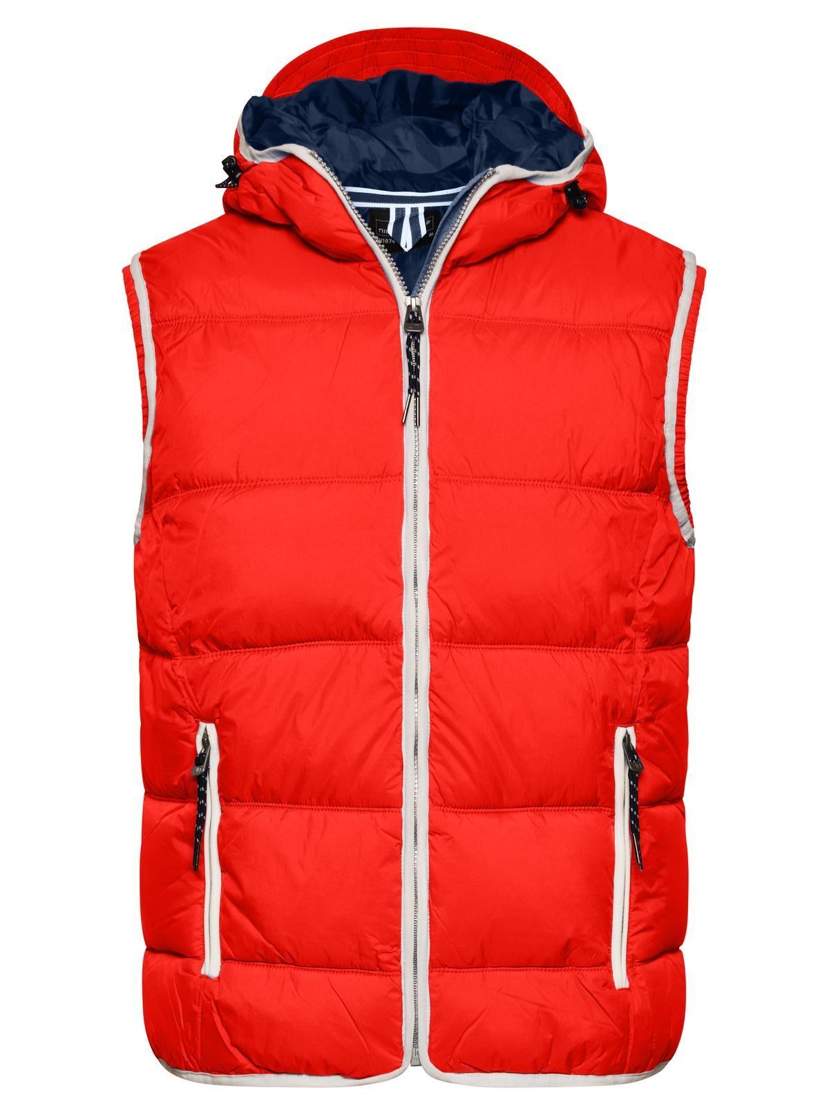 Maritime Vest Herren Jacke – Daiber – Farbe red/white – individuell veredelbar