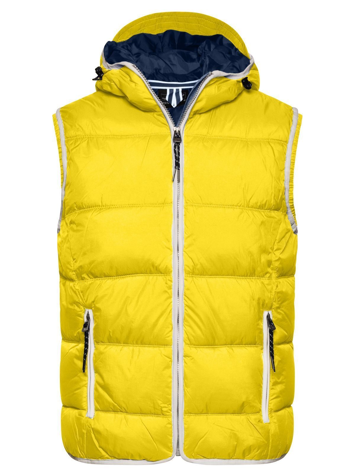 Maritime Vest Herren Jacke – Daiber – Farbe sun-yellow/white – individuell veredelbar