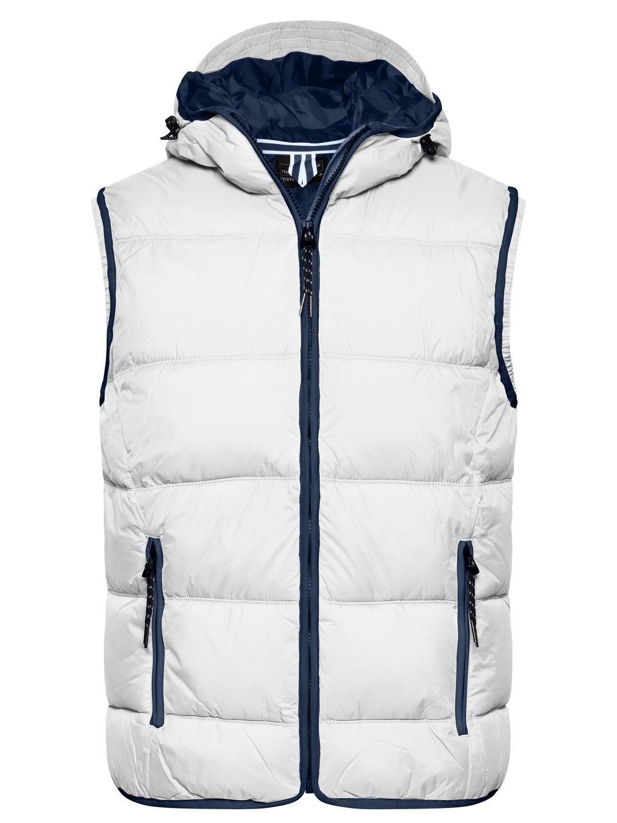 Maritime Vest Herren Jacke – Daiber – Farbe white/navy – individuell veredelbar