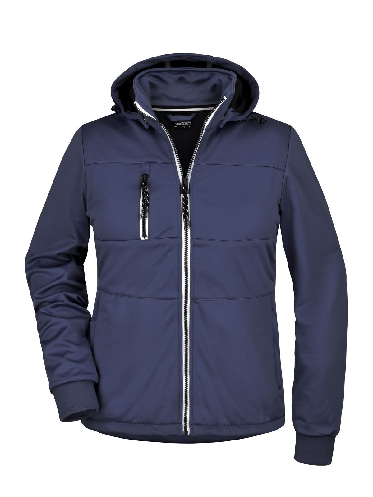 Ladies' Maritime Jacket Damen Softshell – Daiber – Farbe navy/navy/white – individuell veredelbar