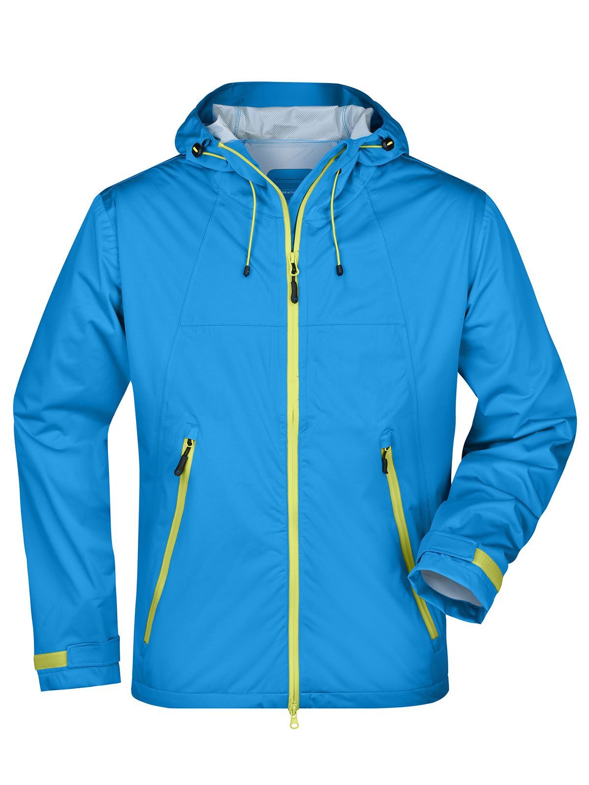 Outdoor Jacket Herren Softshell – Daiber – Farbe aqua/acid-yellow – individuell veredelbar