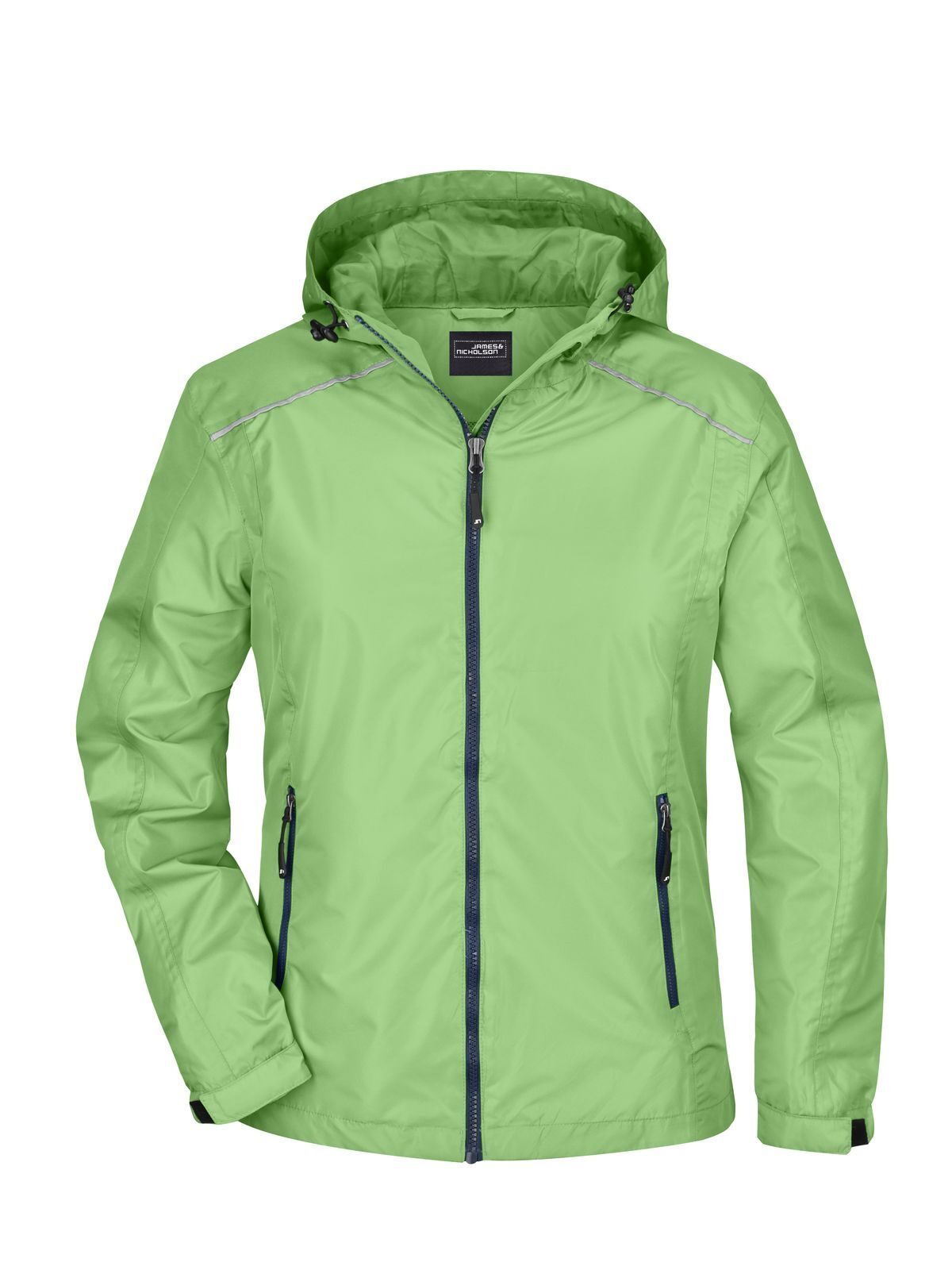 Ladies' Rain Jacket Damen – Daiber – Farbe spring-green/navy – individuell veredelbar
