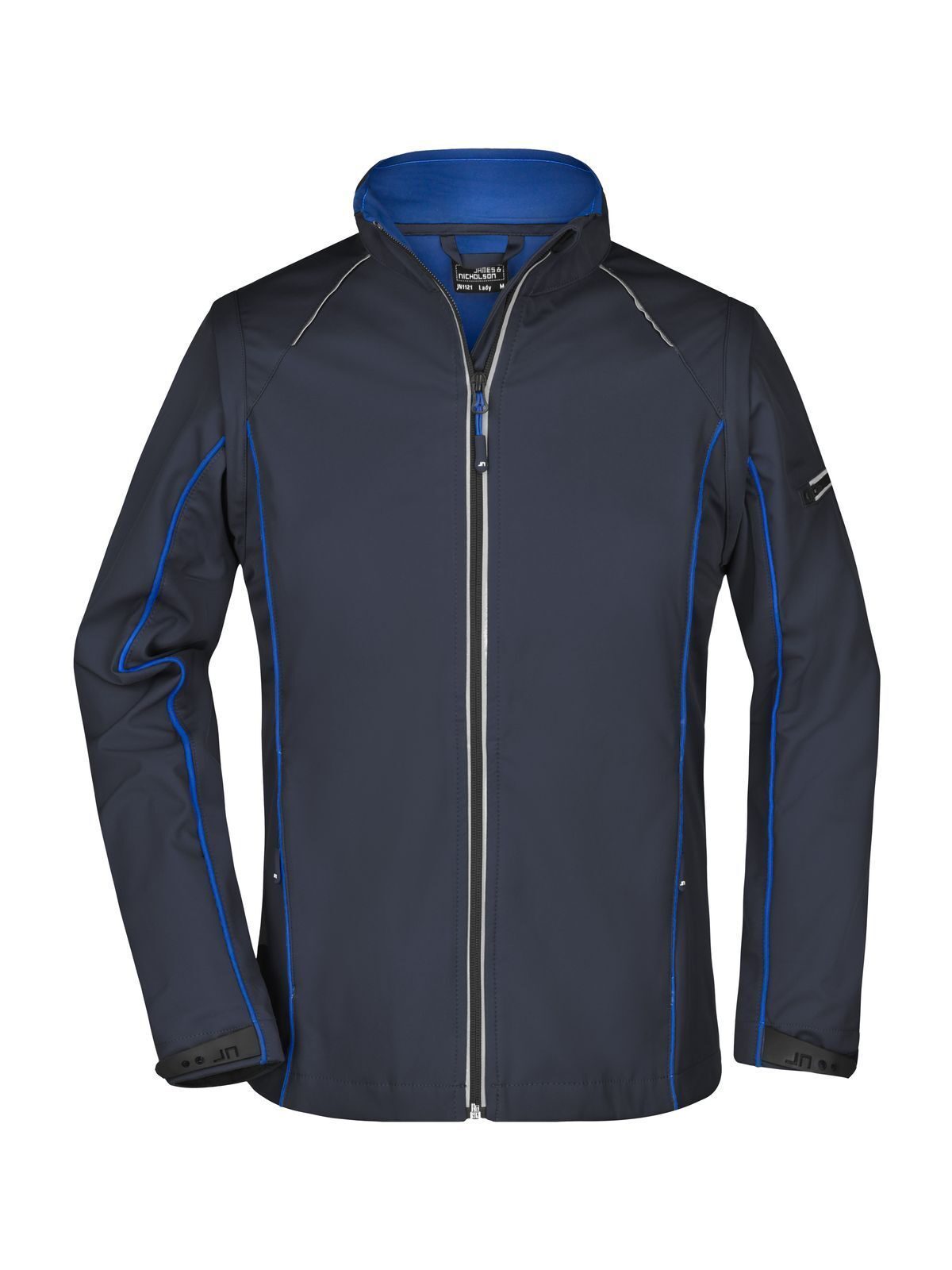 Ladies' Zip-Off Softshell Jacket Damen – Daiber – Farbe navy/royal – individuell veredelbar