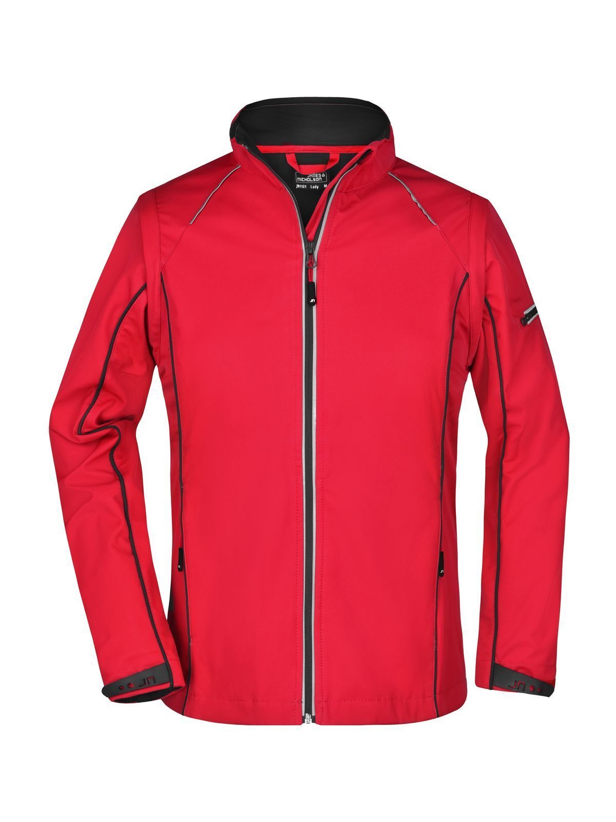 Ladies' Zip-Off Softshell Jacket Damen – Daiber – Farbe red/black – individuell veredelbar