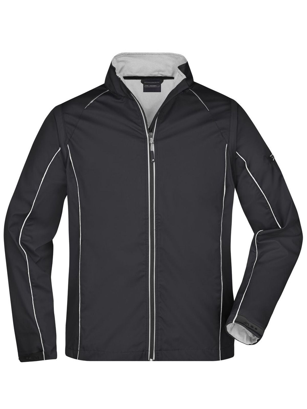 Zip-Off Softshell Jacket Herren – Daiber – Farbe black/silver – individuell veredelbar