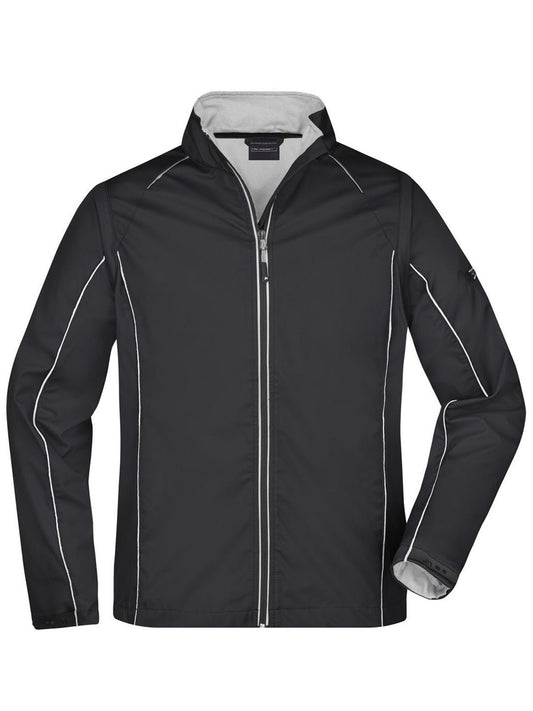 Zip-Off Softshell Jacket Herren – Daiber – Farbe black/silver – individuell veredelbar