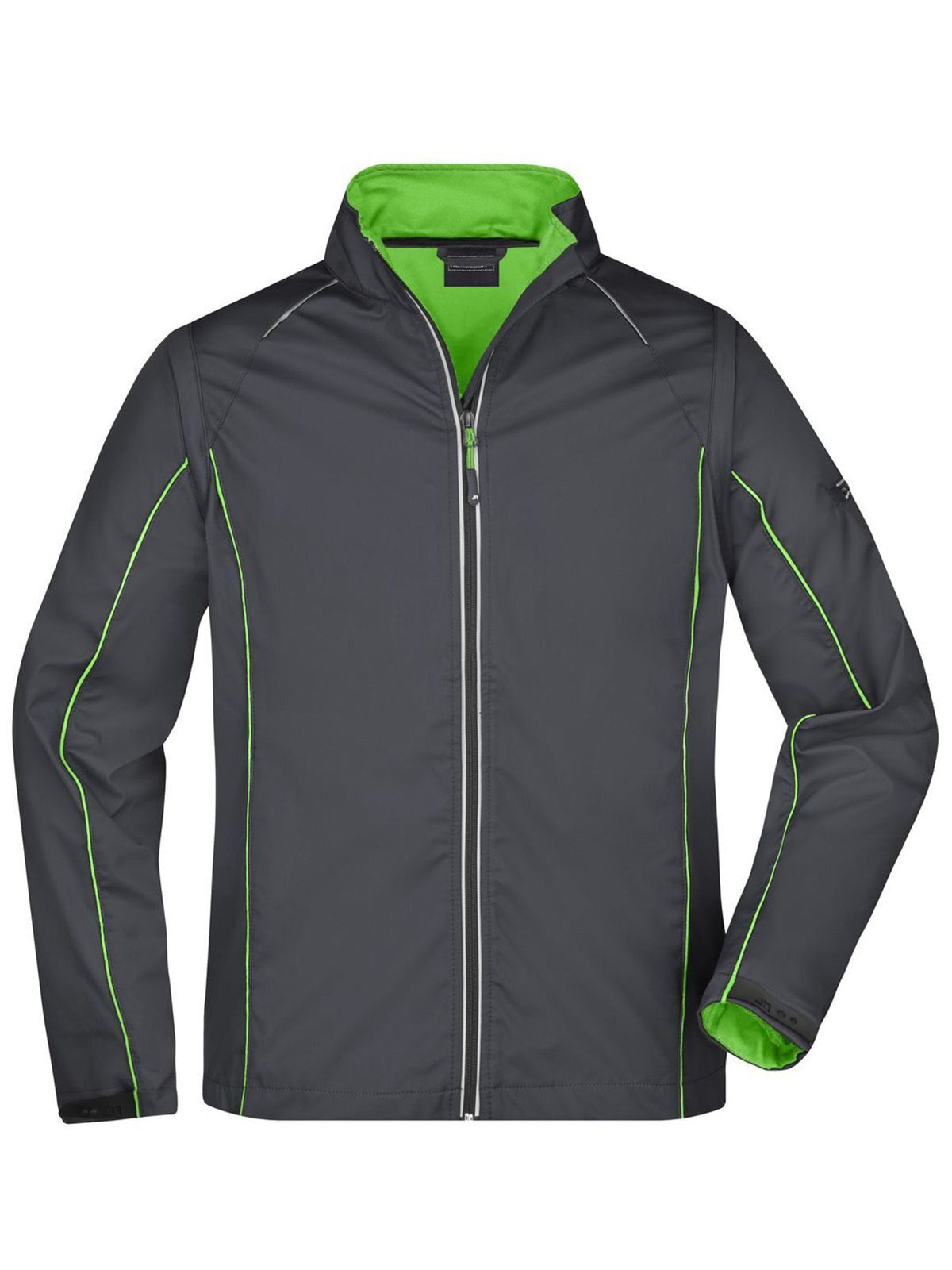Zip-Off Softshell Jacket Herren – Daiber – Farbe iron-grey/green – individuell veredelbar