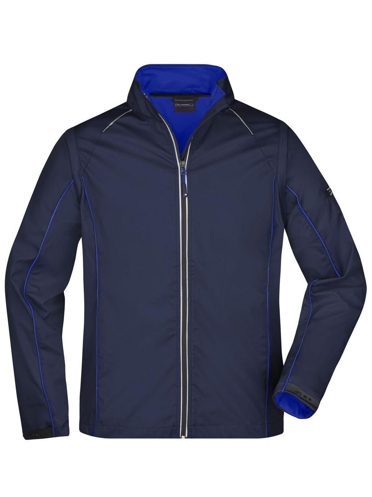 Zip-Off Softshell Jacket Herren – Daiber – Farbe navy/royal – individuell veredelbar