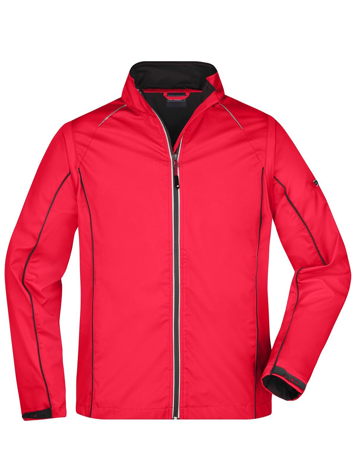 Zip-Off Softshell Jacket Herren – Daiber – Farbe red/black – individuell veredelbar