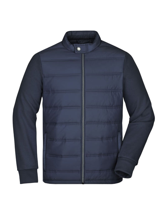 Hybrid Sweat jacket Herren – Daiber – Farbe Navy – individuell veredelbar