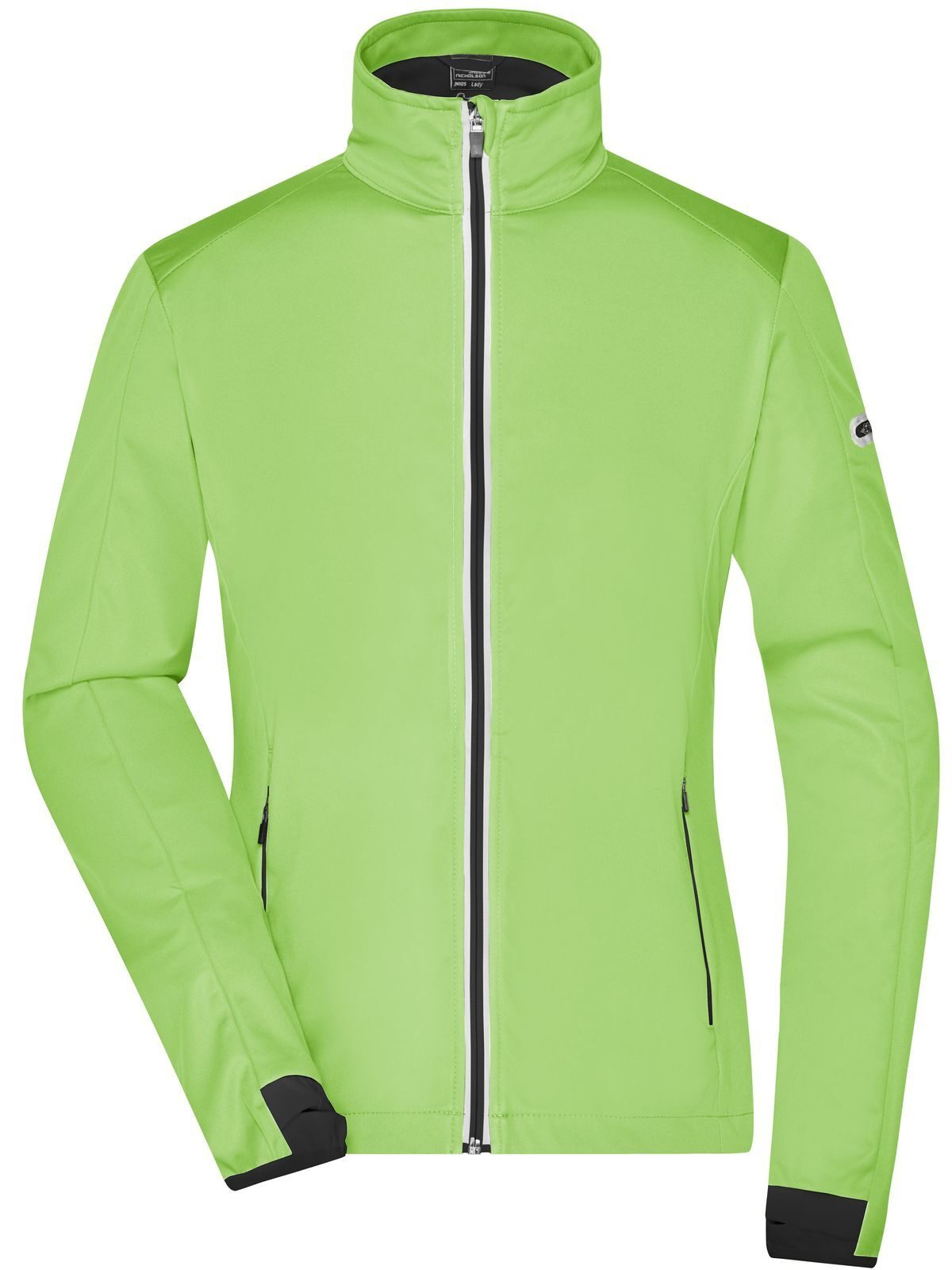 Ladies' Sports Softshell Jacket Damen – Daiber – Farbe bright-green/black – individuell veredelbar