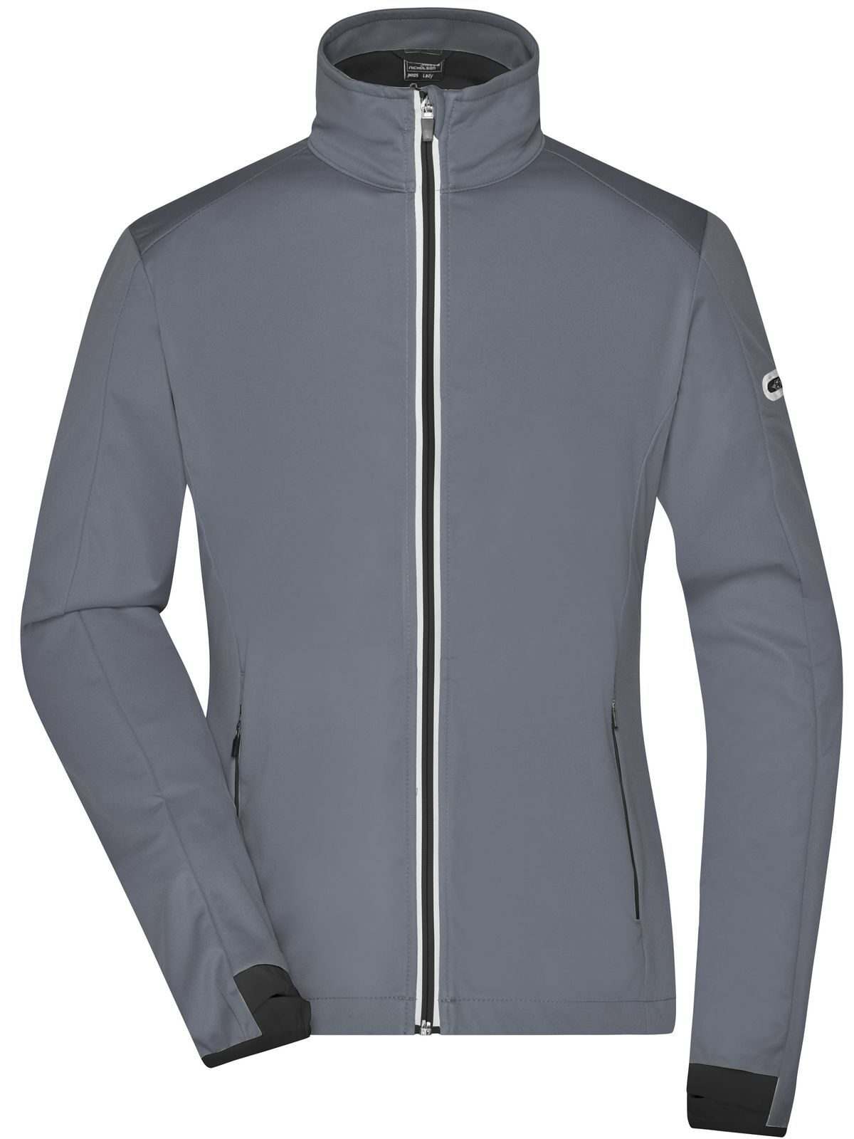 Ladies' Sports Softshell Jacket Damen – Daiber – Farbe titan/black – individuell veredelbar