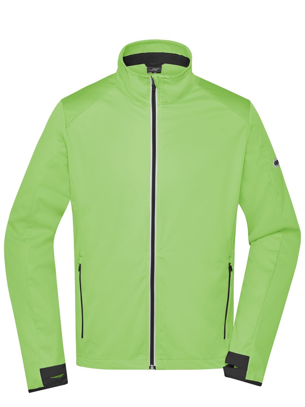 Sports Softshell Jacket Herren – Daiber – Farbe bright-green/black – individuell veredelbar