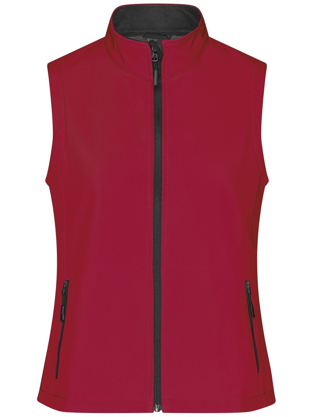 Ladies' Promo Softshell Vest Damen – Daiber – Farbe red/black – individuell veredelbar